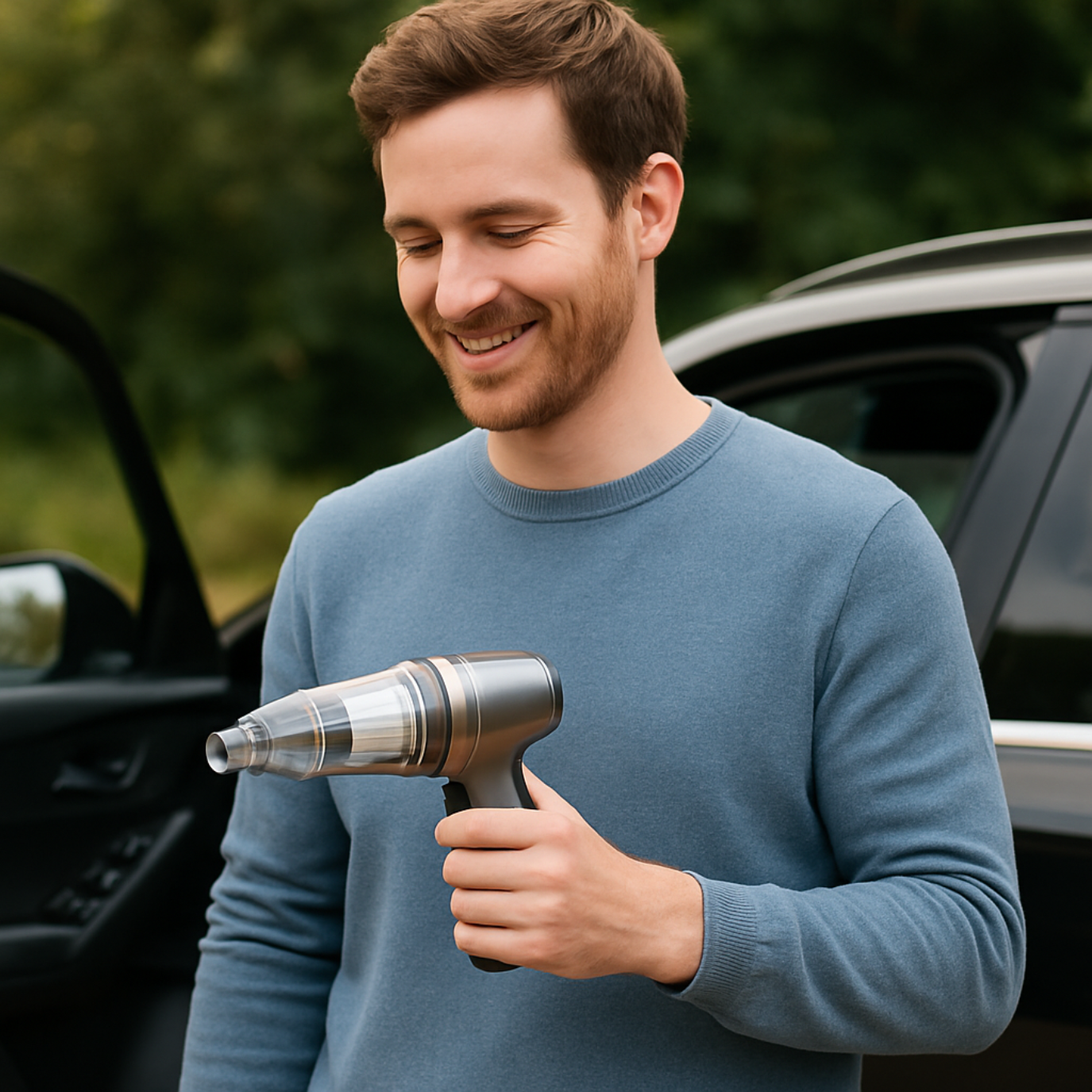 Aspirateur Voiture Sans Fil Puissant – Compact, Léger et Rechargeable
