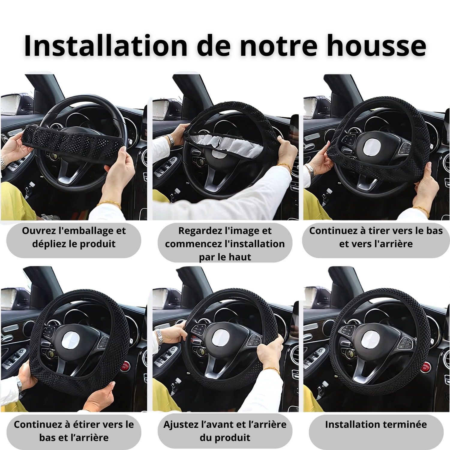 Couvre-Volant Silicone Massant Antidérapant  | Style Fibre Carbone, Sans Anneau Rigide