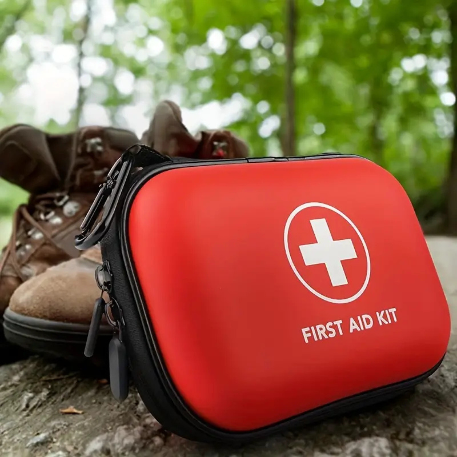 Kit médical d’urgence portable idéal pour la maison, la voiture, le camping ou les voyages.