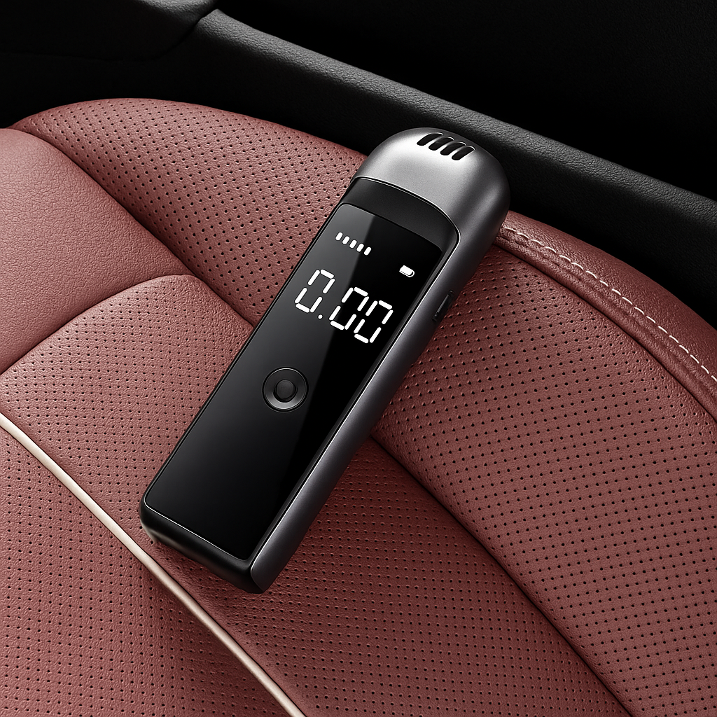 Éthylotest électronique portable avec affichage numérique – Test d’alcoolémie précis