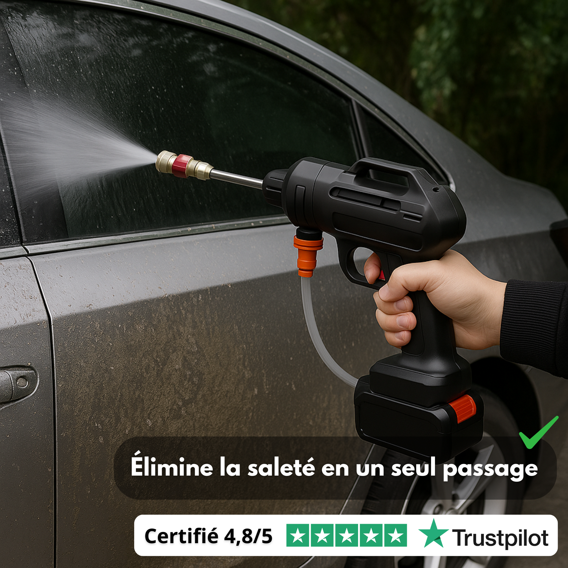 Nettoyeur Haute Pression 60 Bar sans Fil Lavage Voiture A Nettoyeur Haute Pression 60 Bar sans Fil Lavage Voiture A