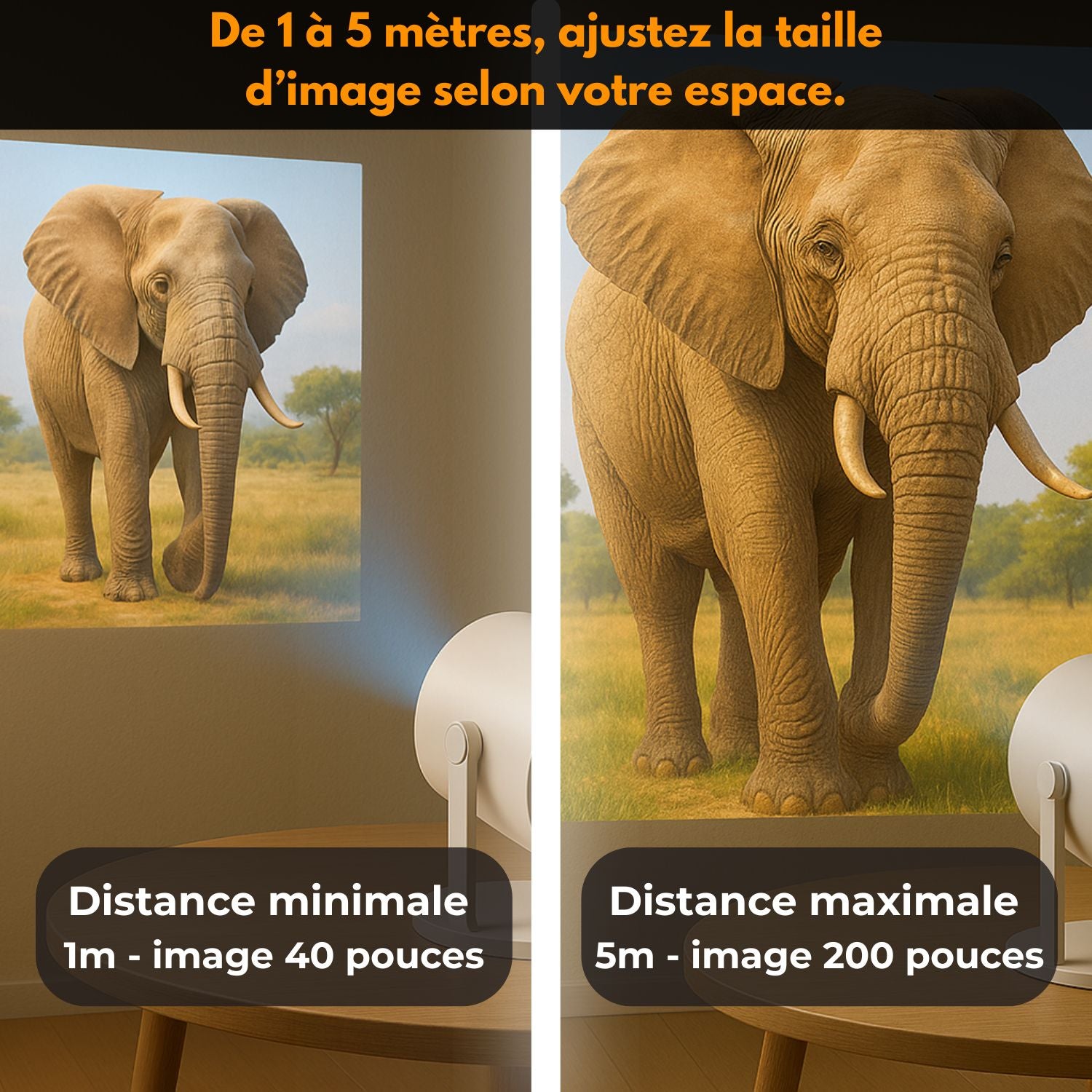P90 PRO™ – Projecteur HD Intelligent Sans Fil