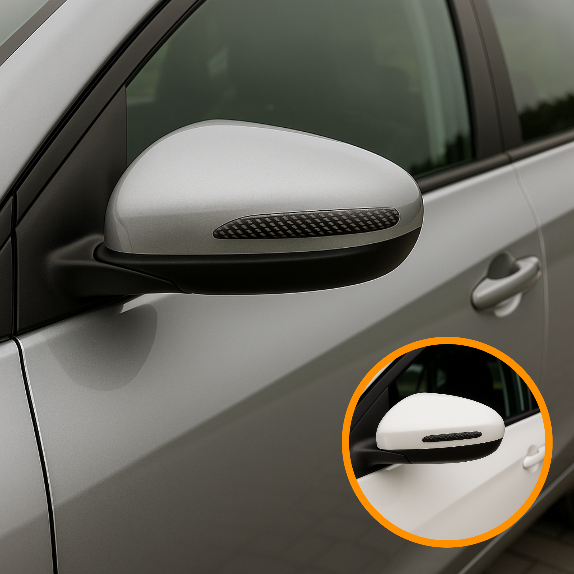 Protection Rétroviseur Voiture – Stickers Anti-Rayures pour Rétroviseurs Extérieurs Auto (2PCS)