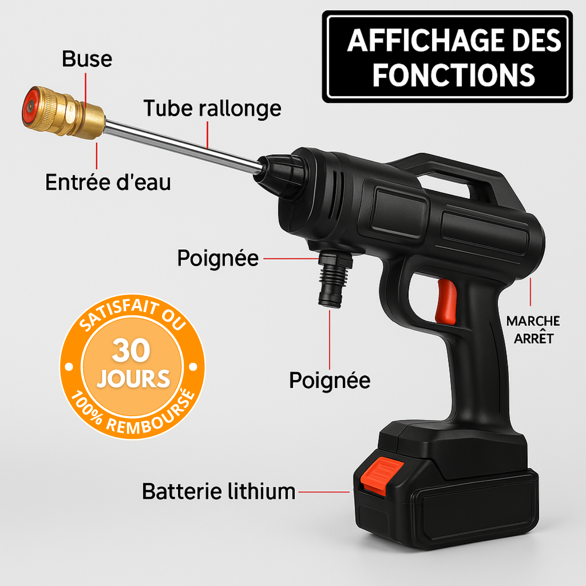 T26 PRO - Le Nettoyeur Haute Pression Sans Fil à Batterie N°1 en France