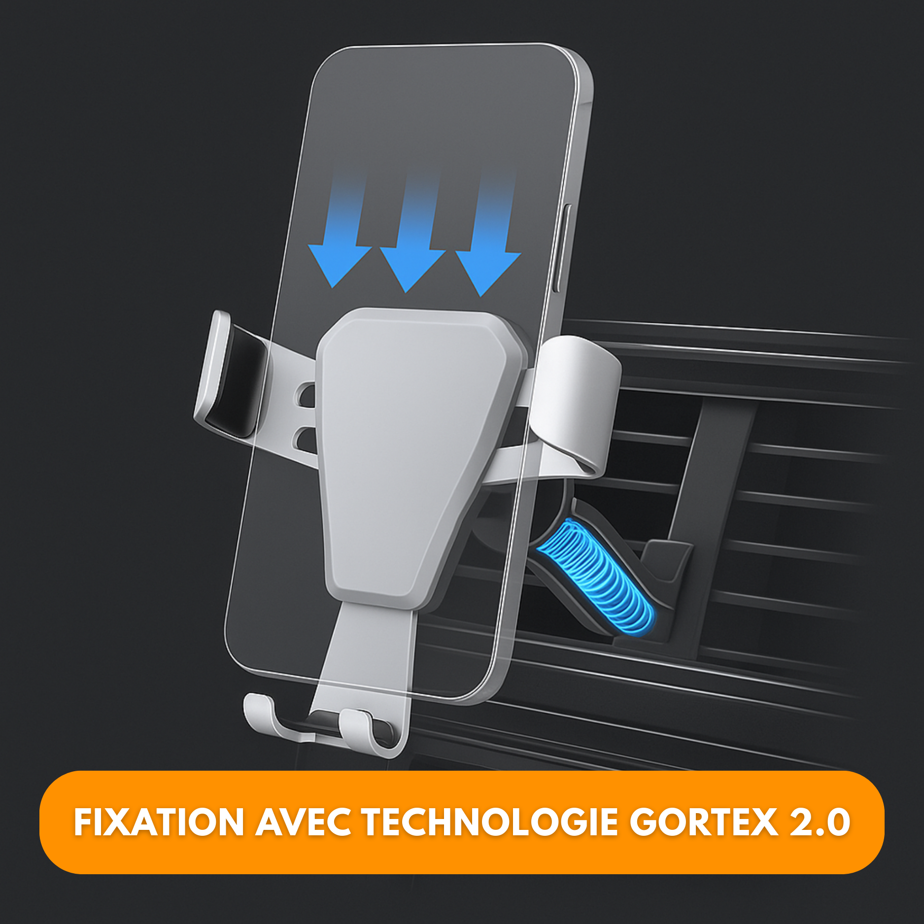 Support téléphone portable voiture grille aération - Test et Avis Support téléphone portable voiture grille aération - Test et Avis