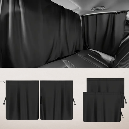 Rideaux de Confidentialité Voiture 4 Pièces
