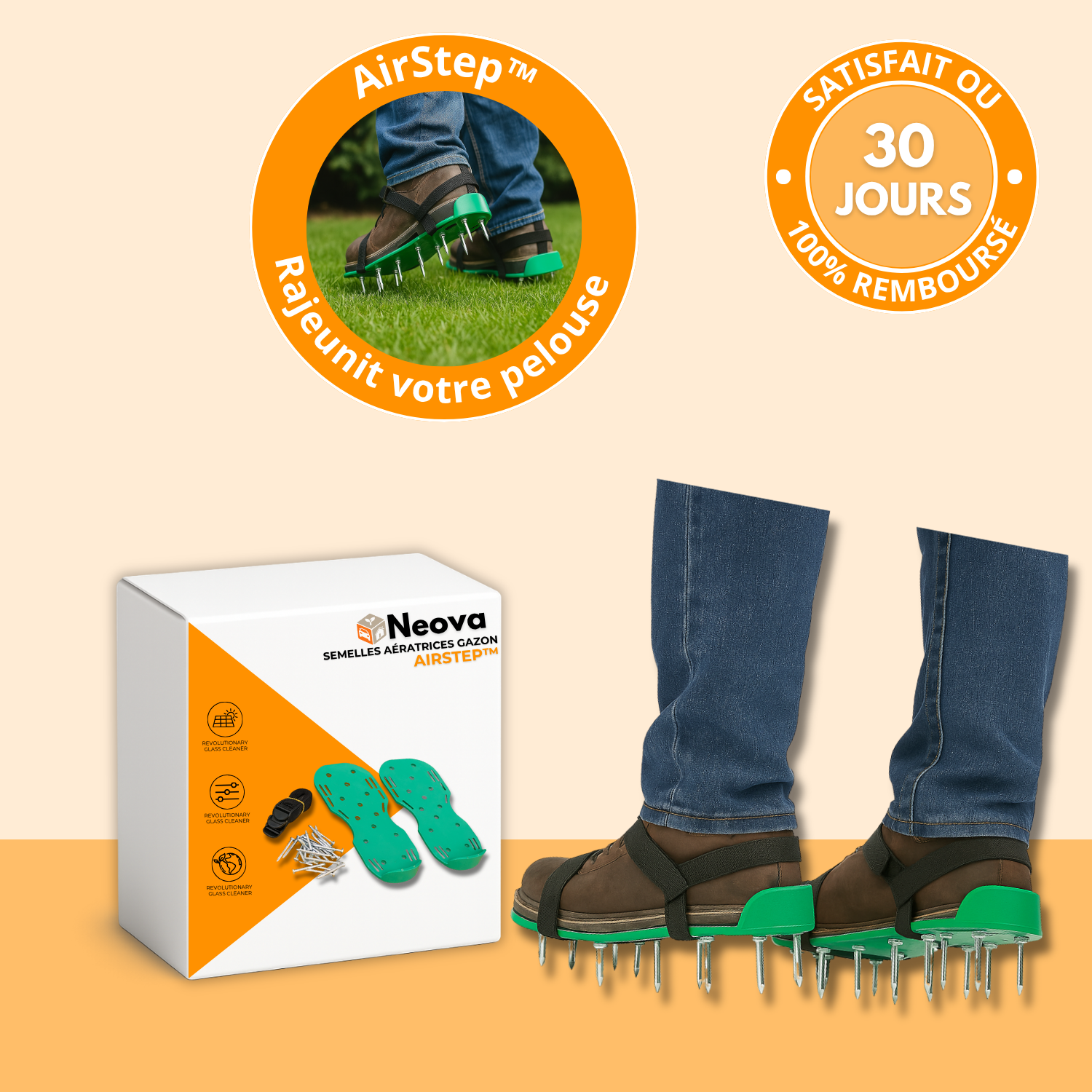 AirStep™ – Semelles Aératrices pour Jardin