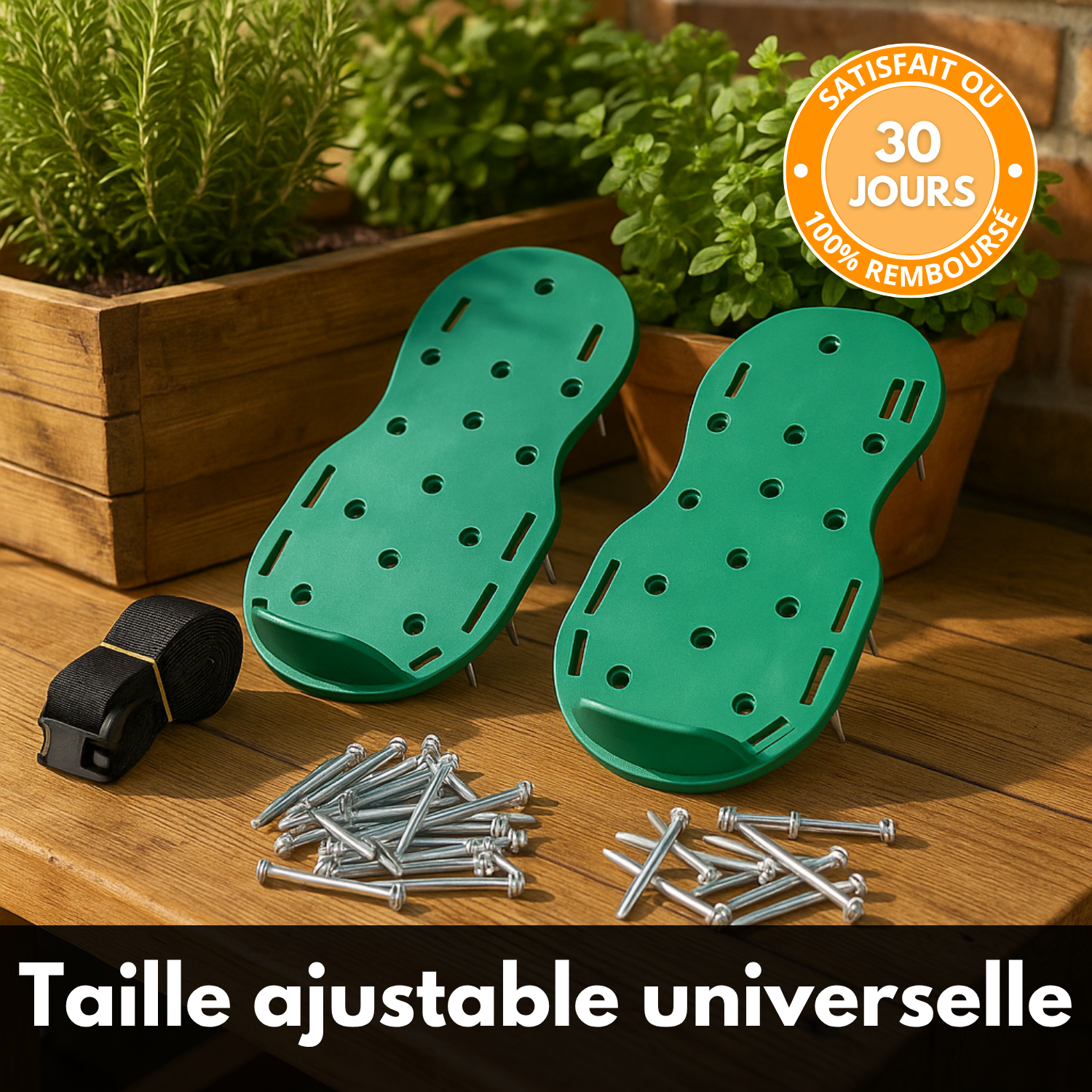 AirStep™ – Semelles Aératrices pour Jardin
