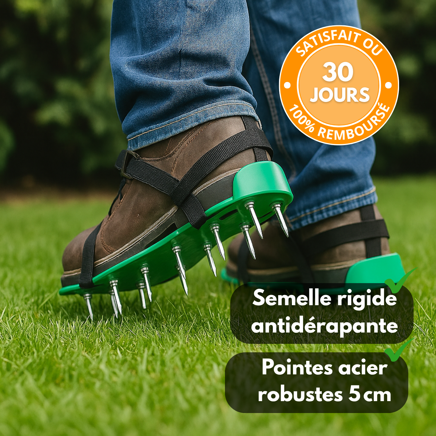 AirStep™ – Semelles Aératrices pour Jardin