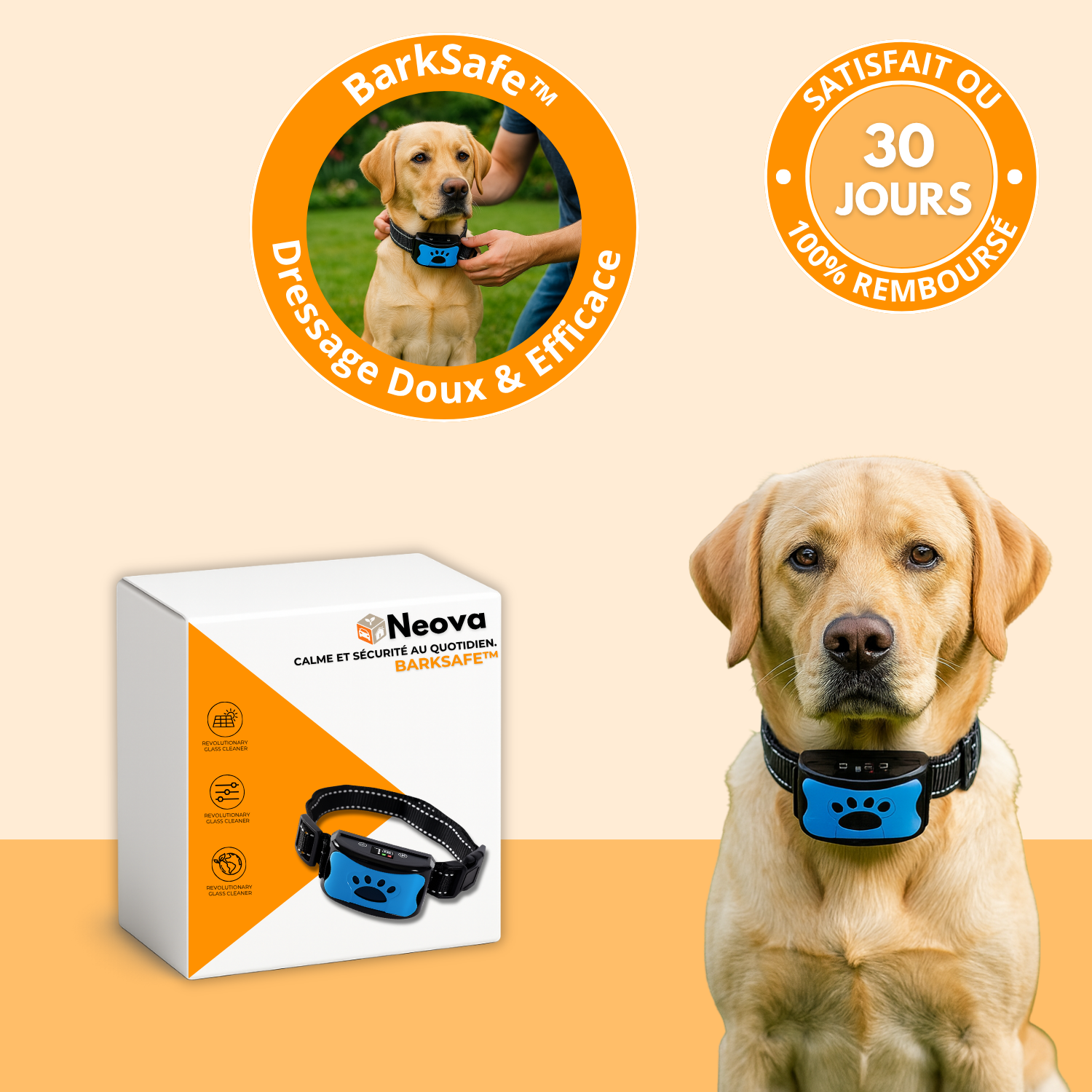 BarkSafe™ – Collier Anti-Aboiement Intelligent