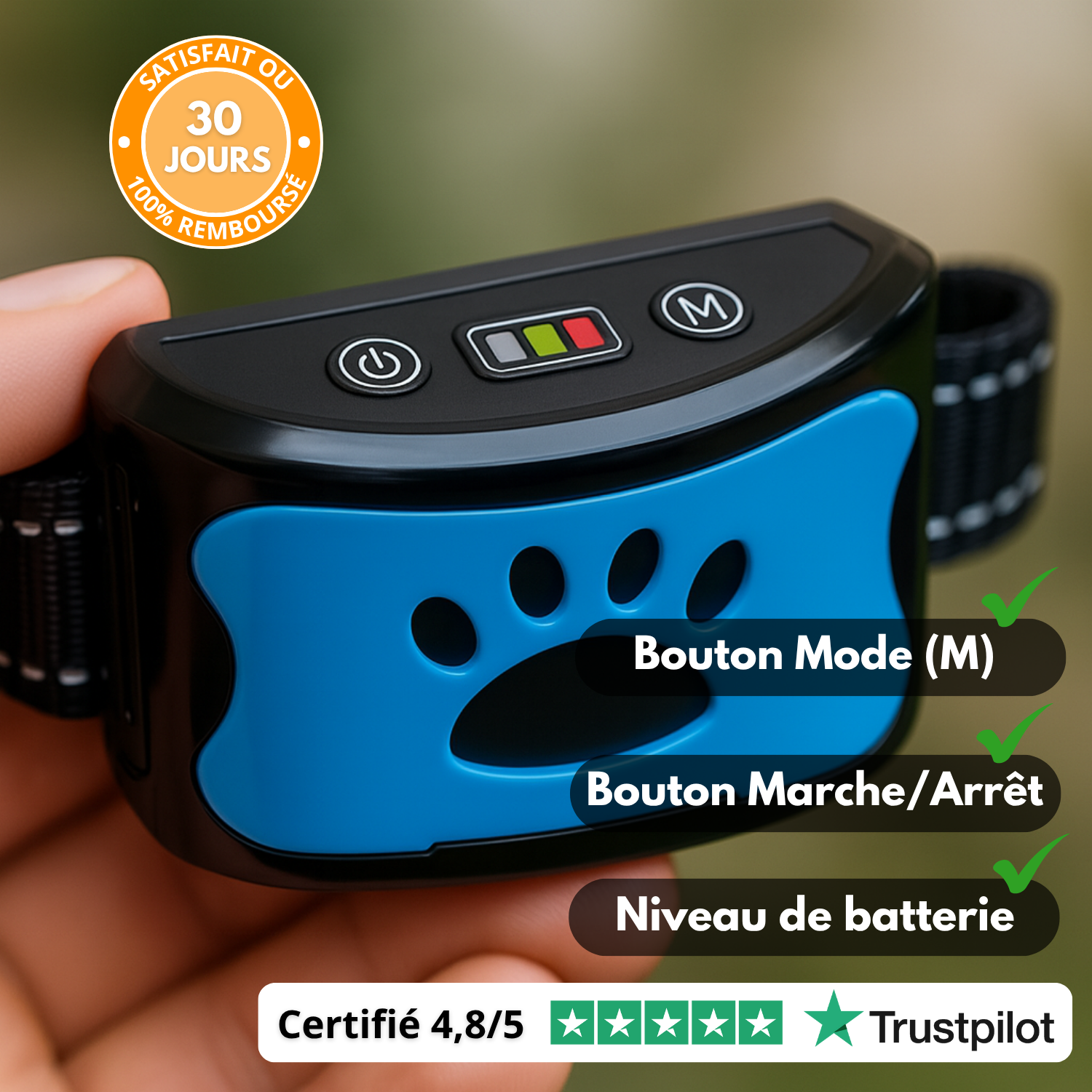 BarkSafe™ – Collier Anti-Aboiement Intelligent