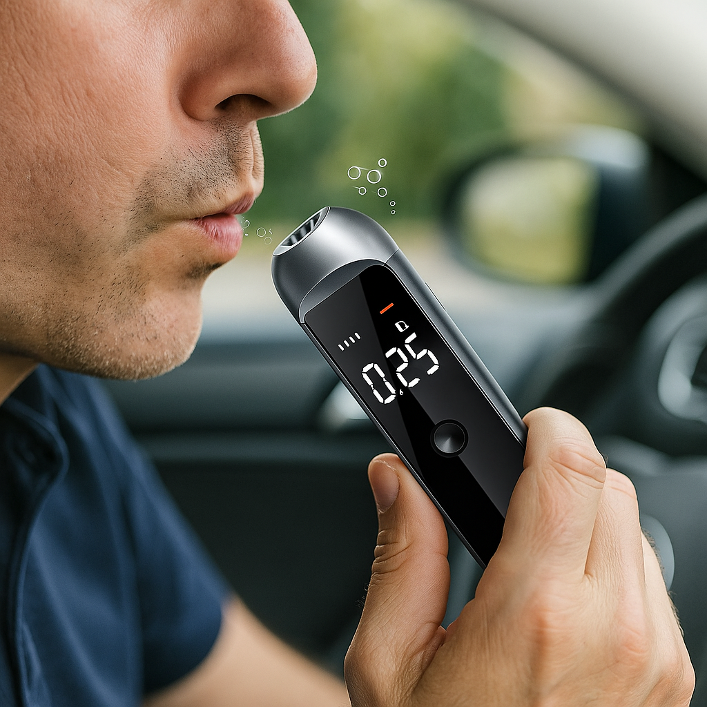 Éthylotest électronique portable avec affichage numérique – Test d’alcoolémie précis