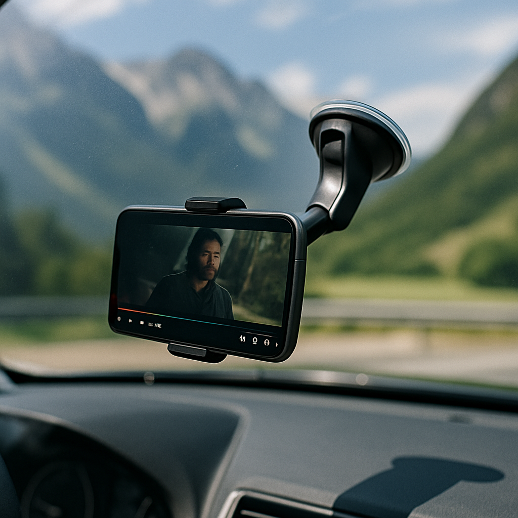 Support téléphone voiture avec ventouse et rotation 360°