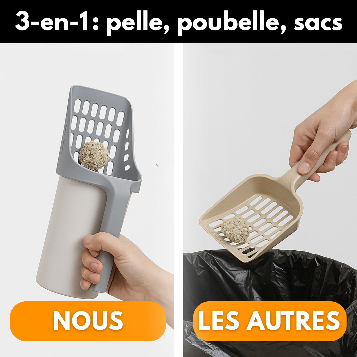 CleanScoop™ – Pelle à Litière 3-en-1 Premium