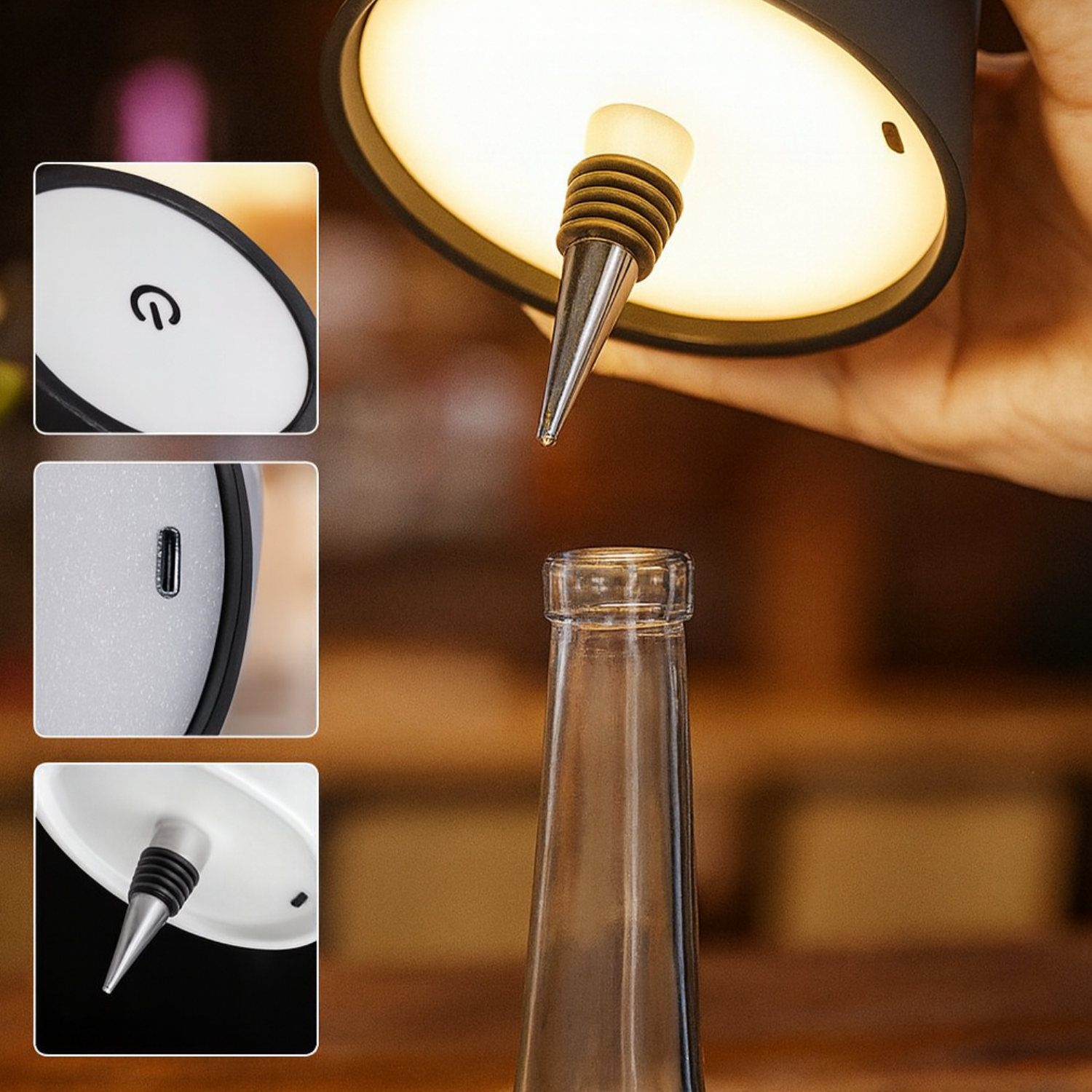 Lampes décoratives étanches pour bouteilles