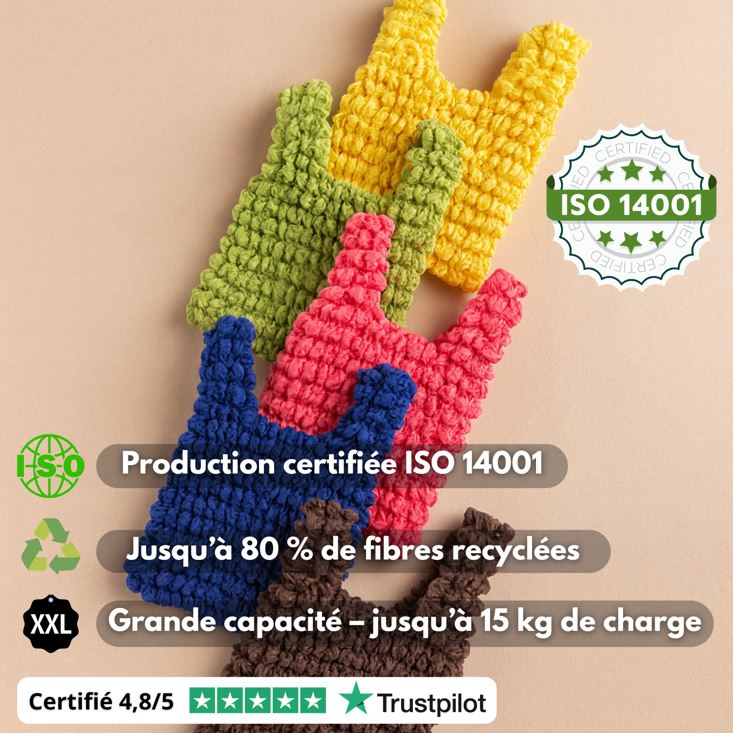 EcoBag™ – Sac extensible réutilisable et éco-responsable