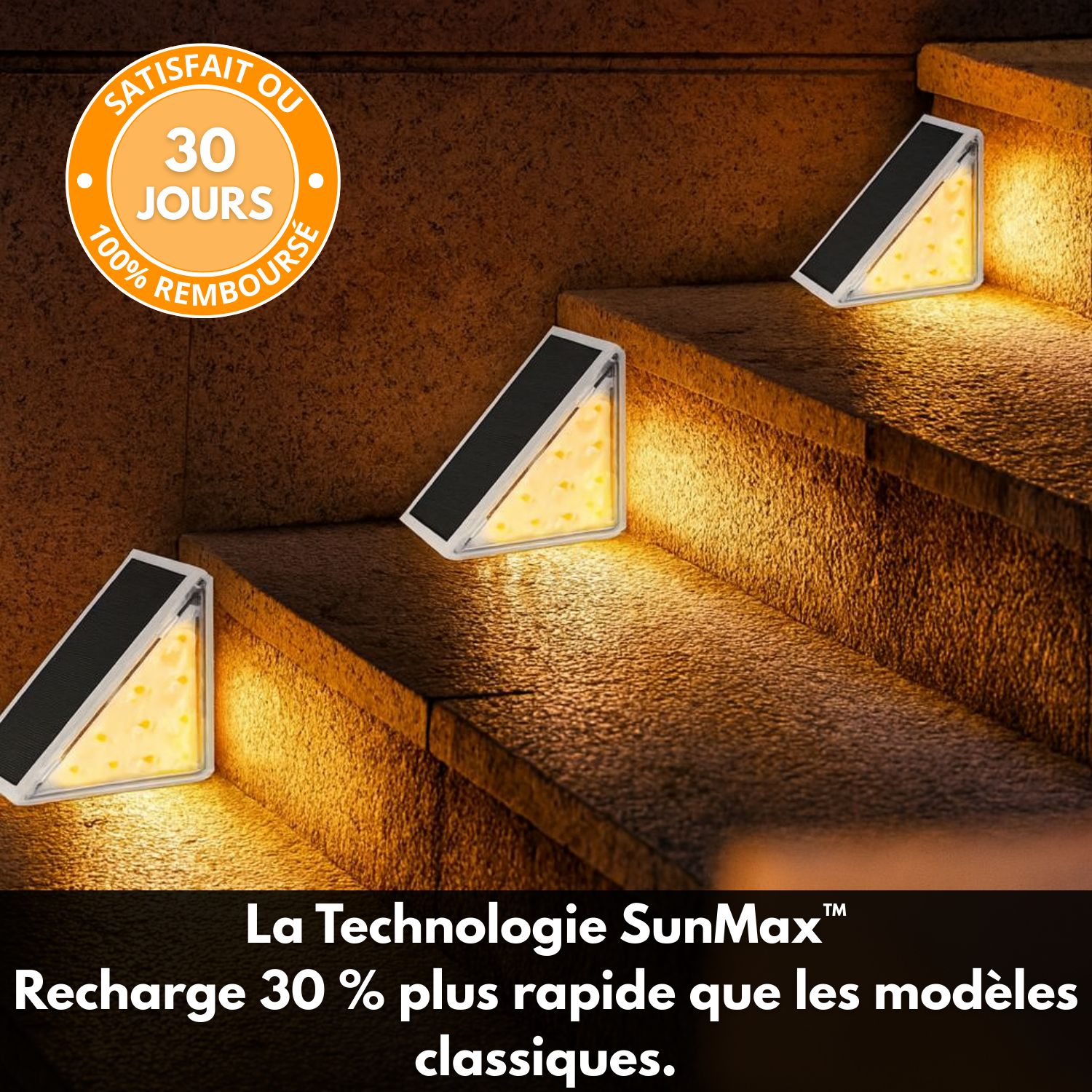 LumaStep™ - Éclairez vos extérieurs 365 jours/an, même par temps gris