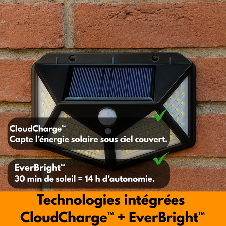 SentinelSun™ – Projecteur Solaire Détecteur 100LED
