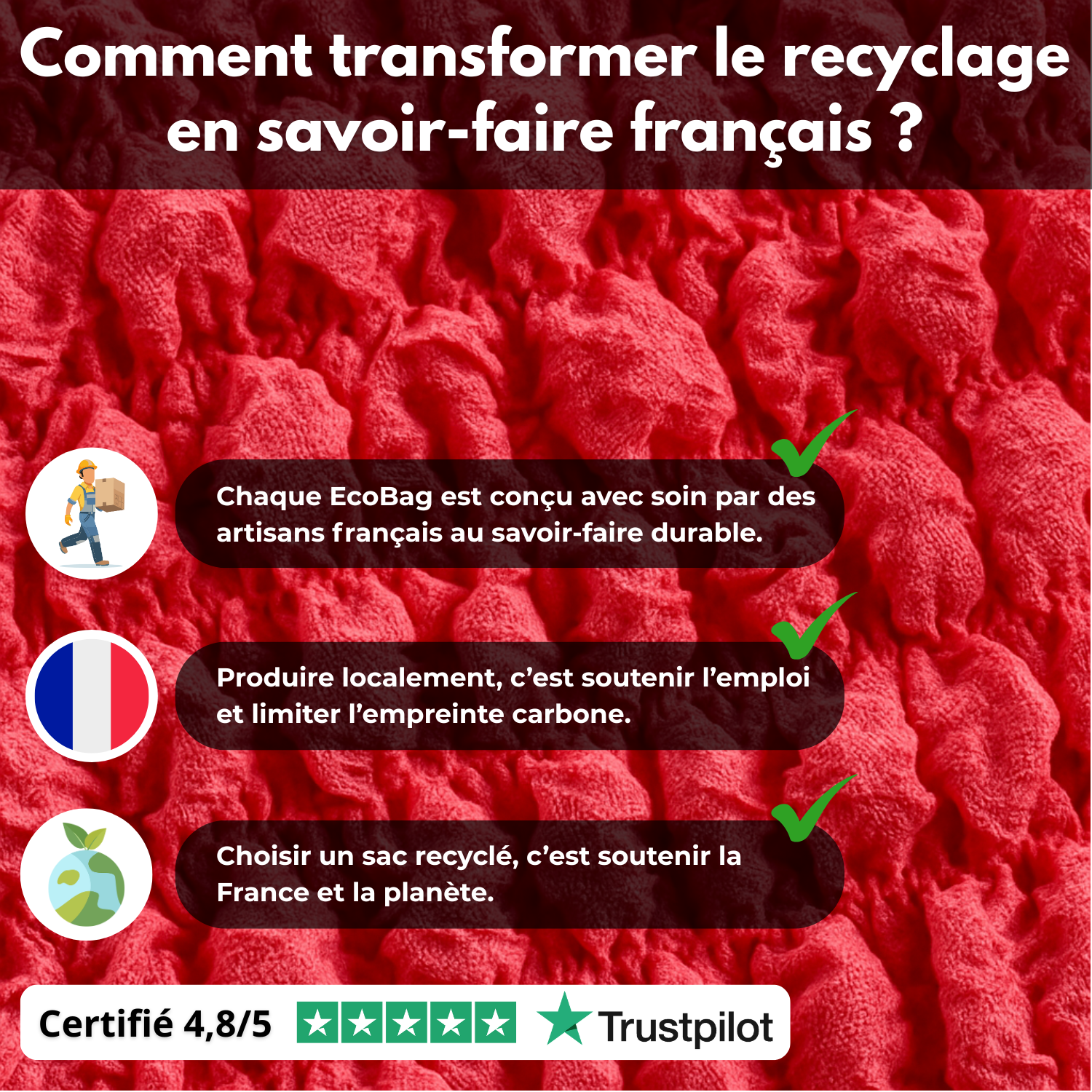 EcoBag™ – Sac extensible réutilisable et éco-responsable