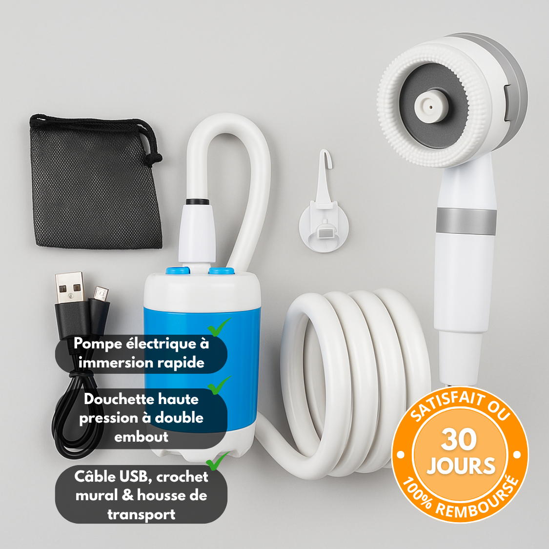 FlowJet360™ | Douche nomade haute pression