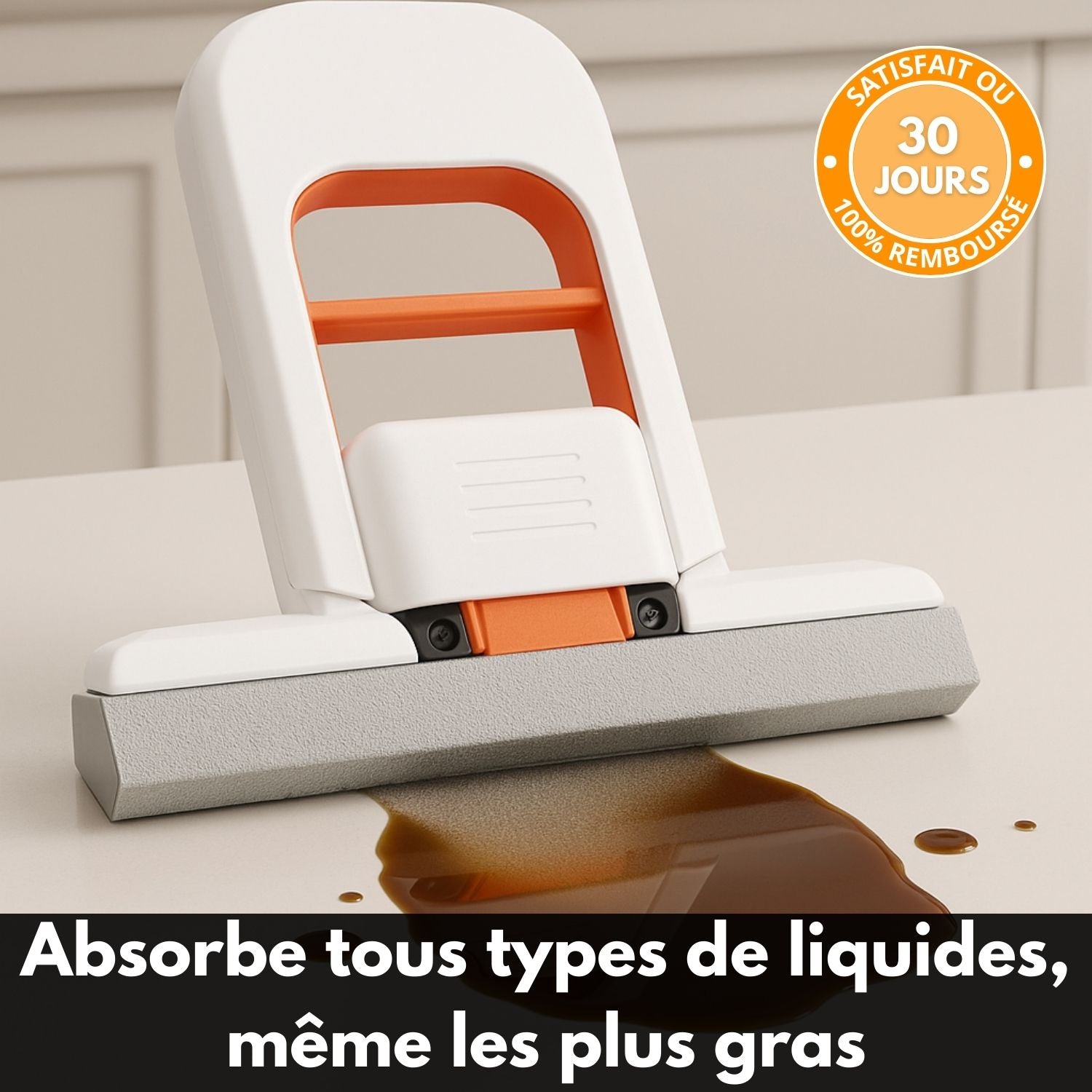 Vadrouille Éponge Innovante – Rotative, Absorbante et Facile à Utiliser