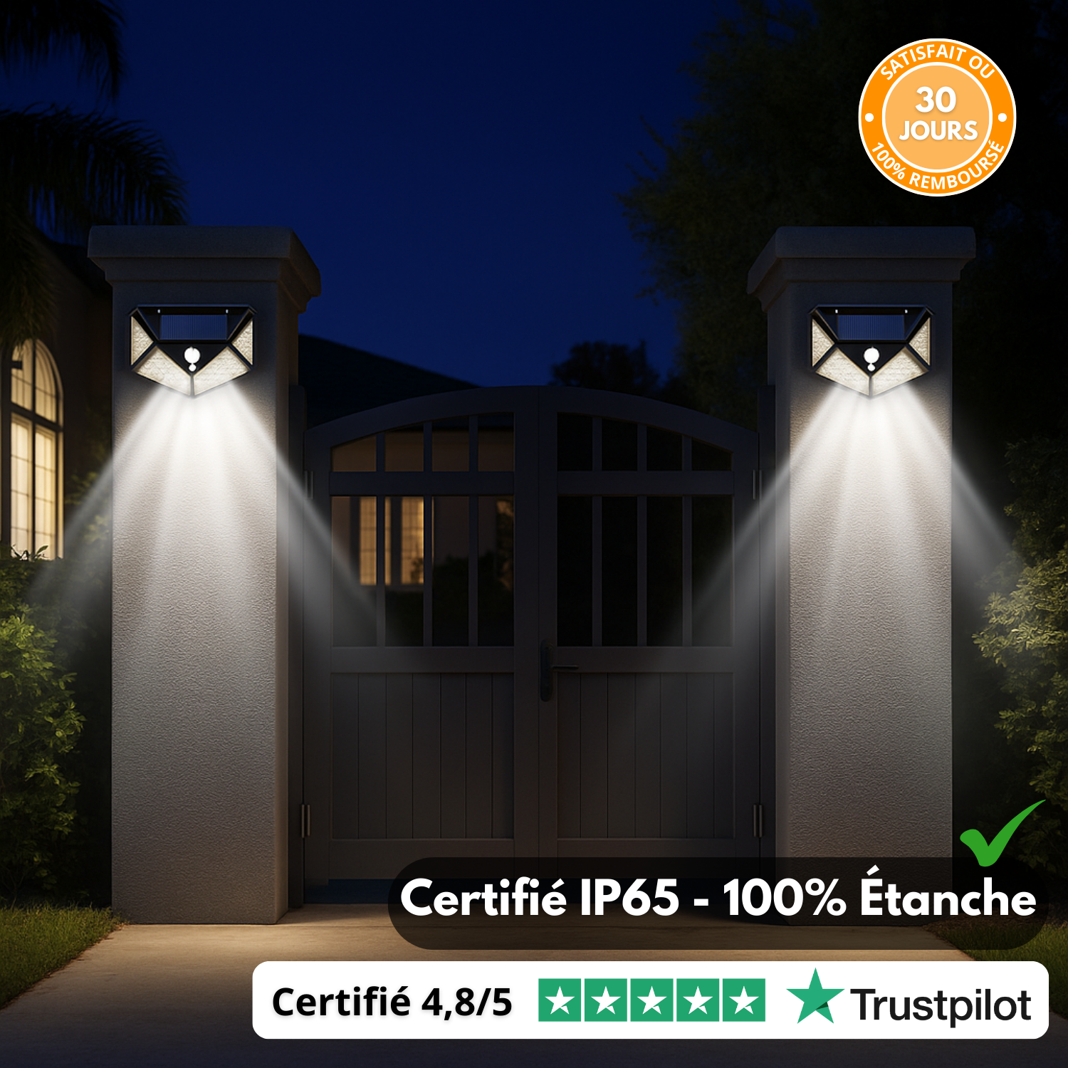 SentinelSun™ – Projecteur Solaire Détecteur 100LED