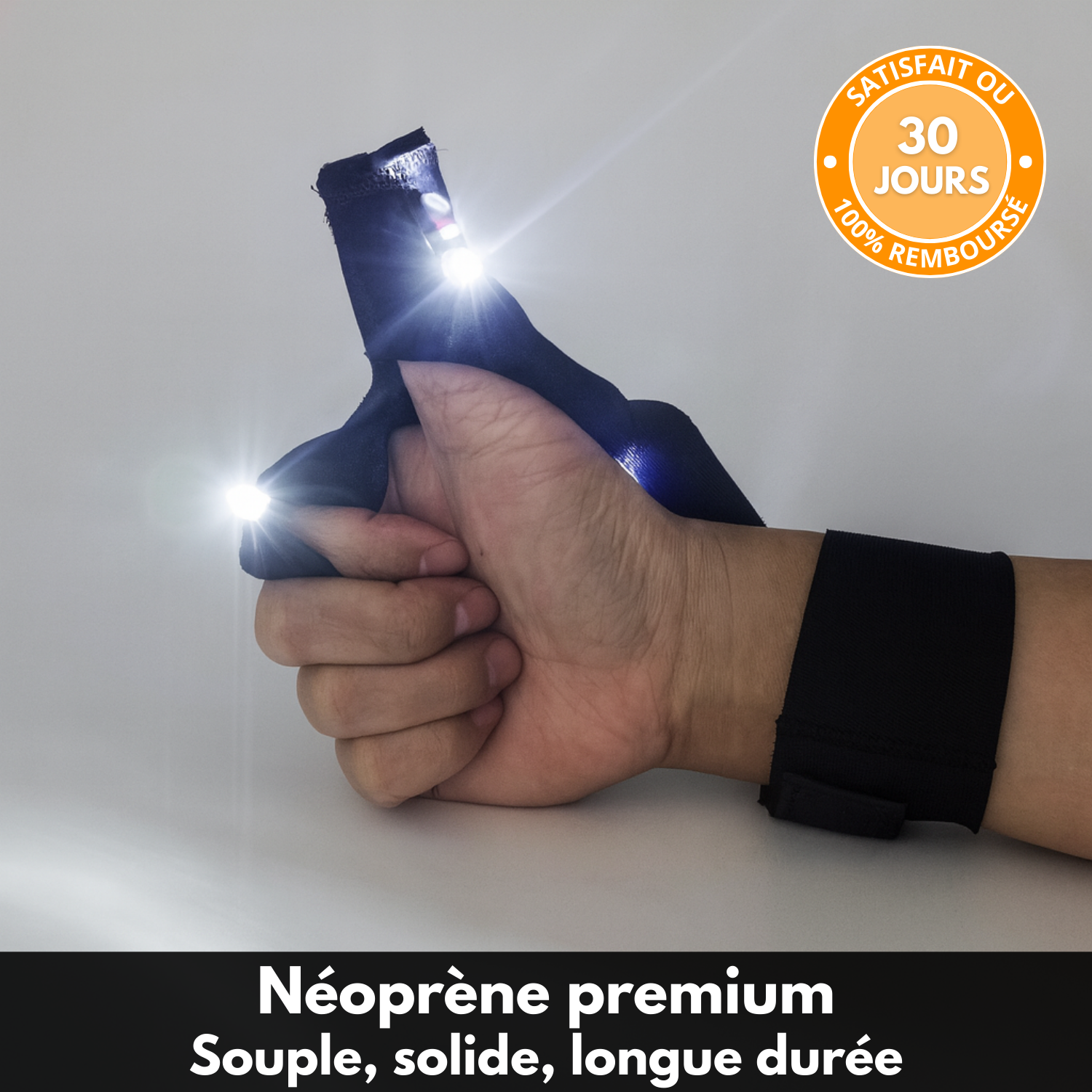 LumaGrip™ – gants lumineux de précision