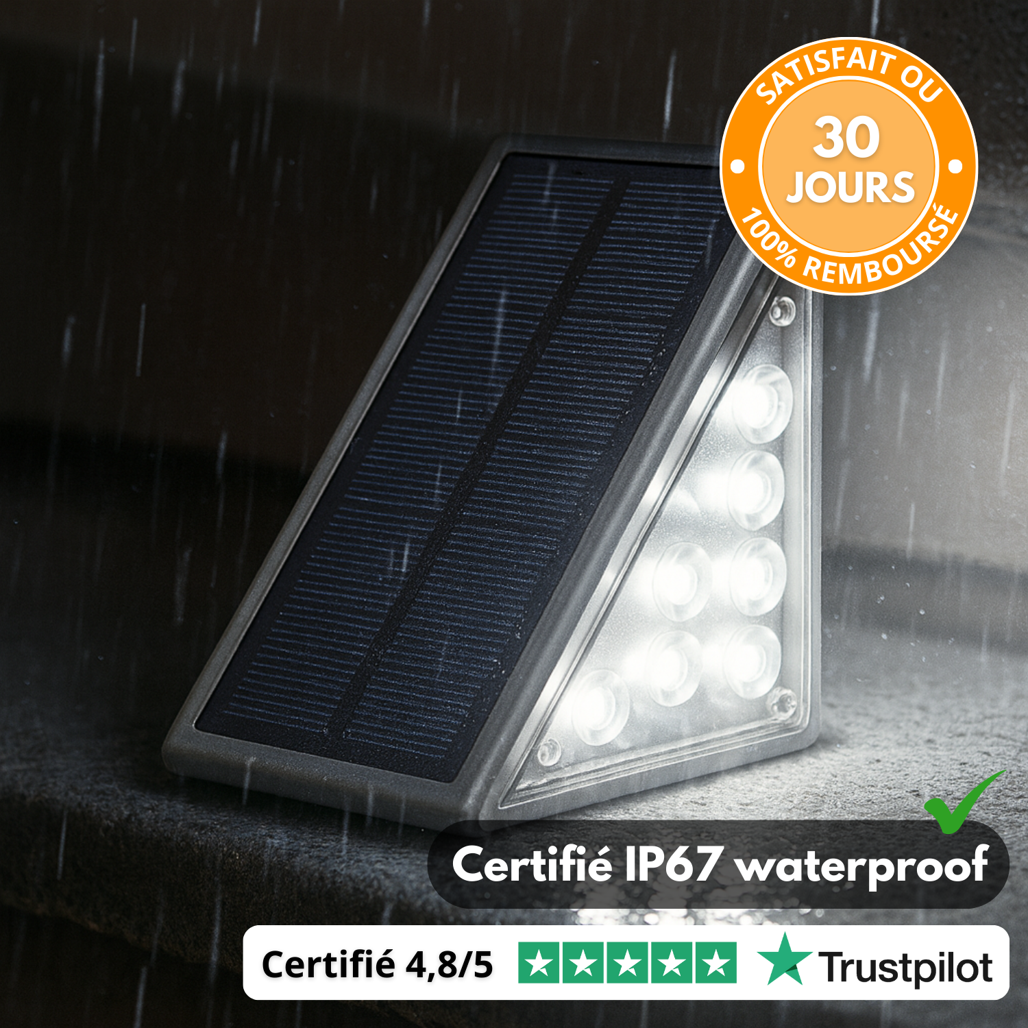 LumaStep™ - Éclairez vos extérieurs 365 jours/an, même par temps gris