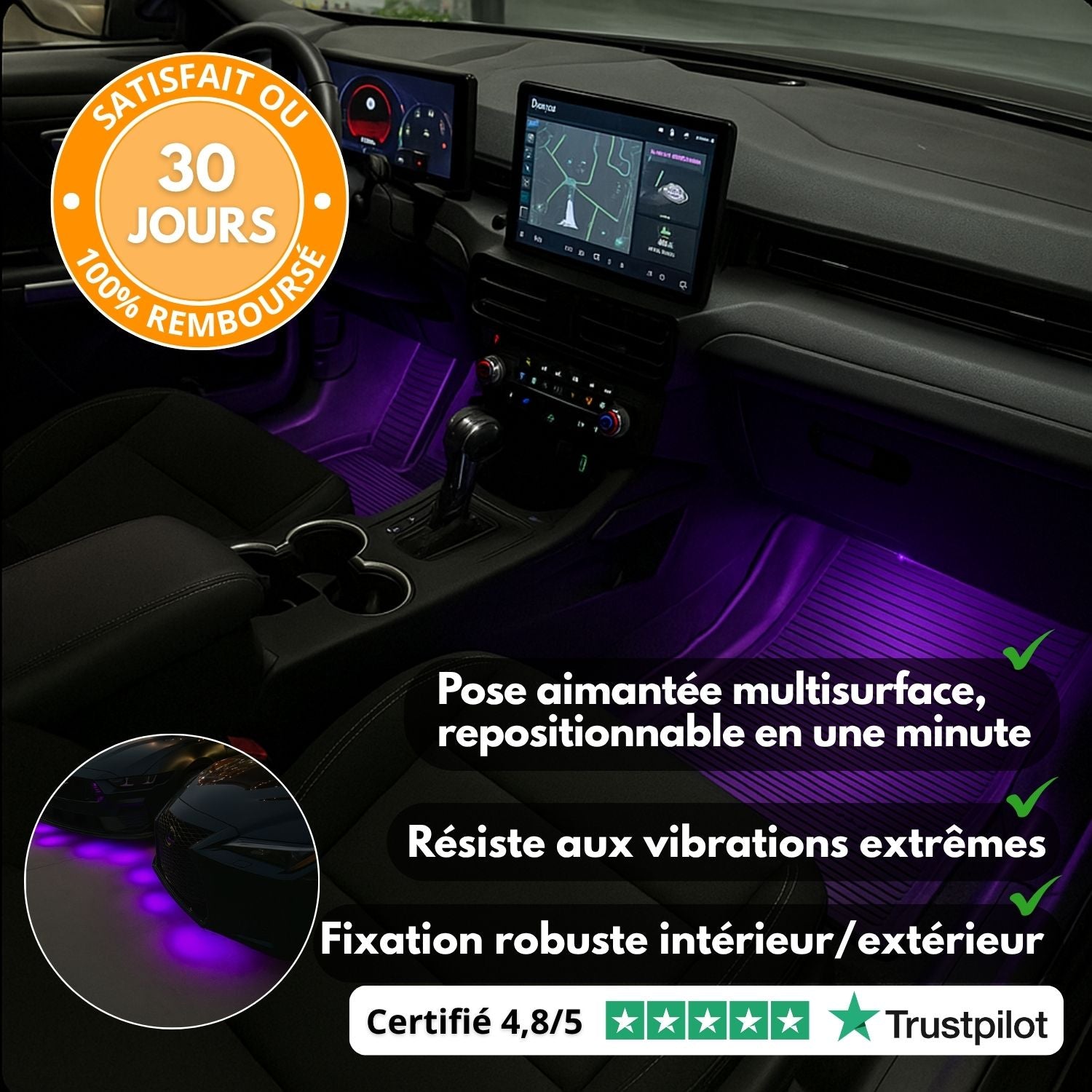 L90 PRO™ – Transformez l’ambiance de votre voiture en un instant