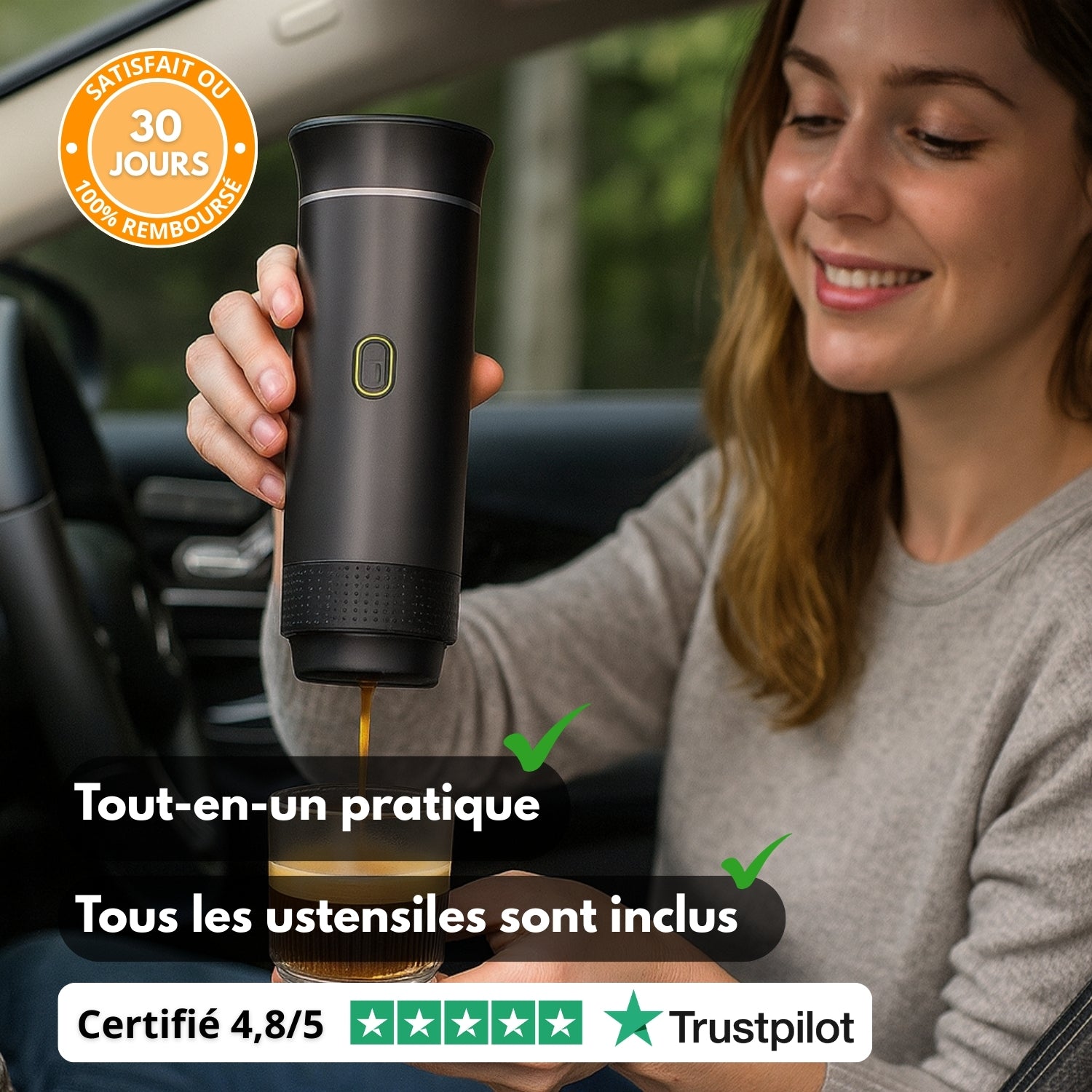 CaffioPress™ – Machine Expresso Portable 3-en-1