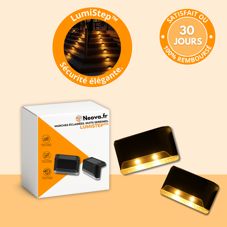 LumiStep PRO – Éclairage solaire intelligent pour extérieur sans fil