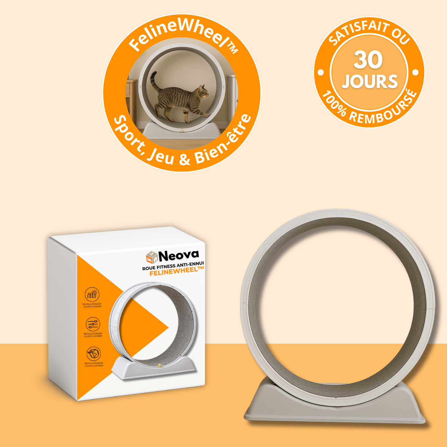 FelineWheel™ – Roue d’Exercice Intelligente pour Chat