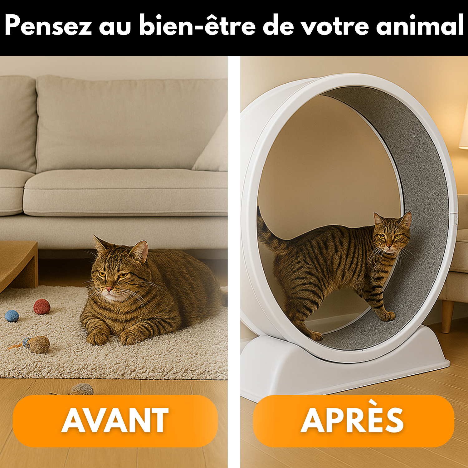 FelineWheel™ – Roue d’Exercice Intelligente pour Chat