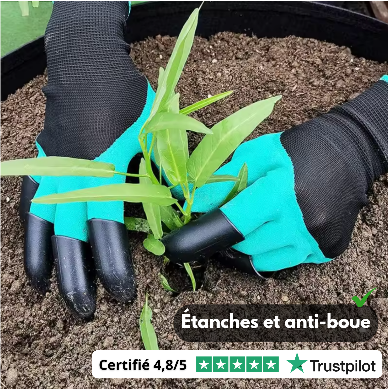 Griff’Garden™ – Gants de Jardin Griffe Intégrée
