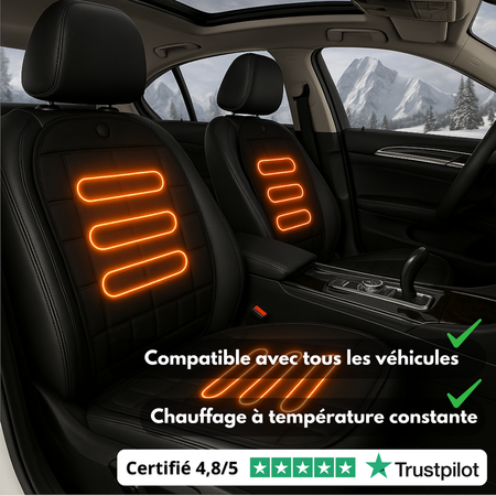 Housse Chauffante Voiture pour Siège Auto – Confort Thermique Hiver