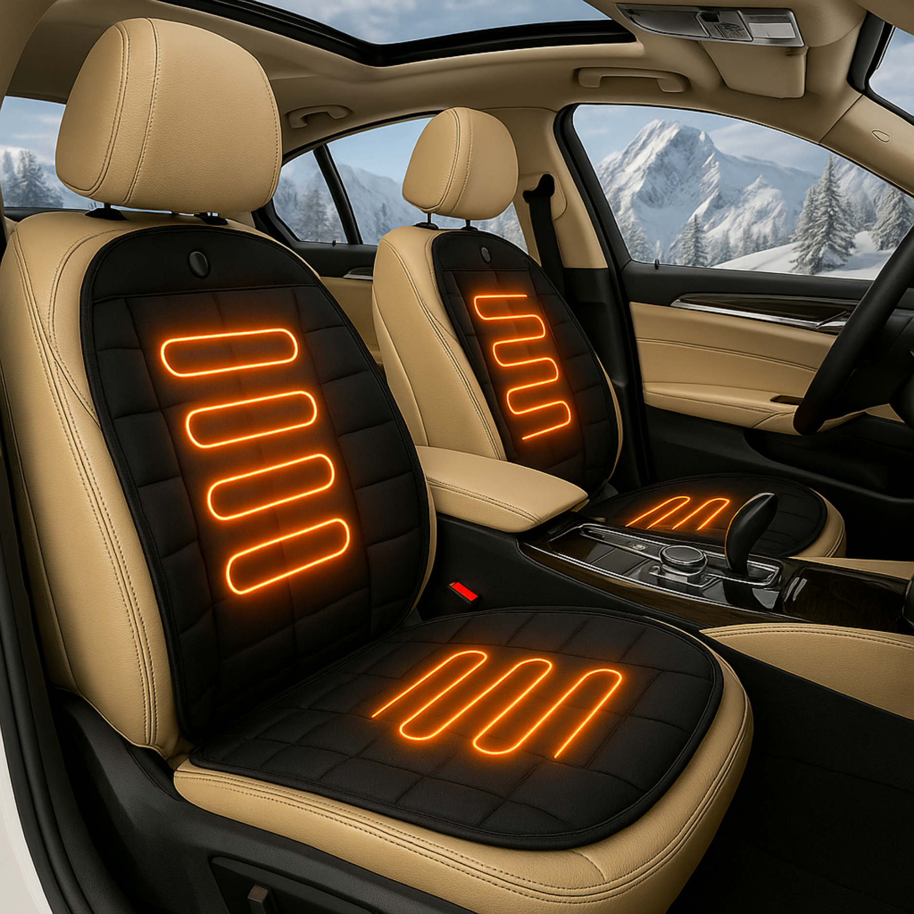 Housse Chauffante Voiture pour Siège Auto – Confort Thermique Hiver