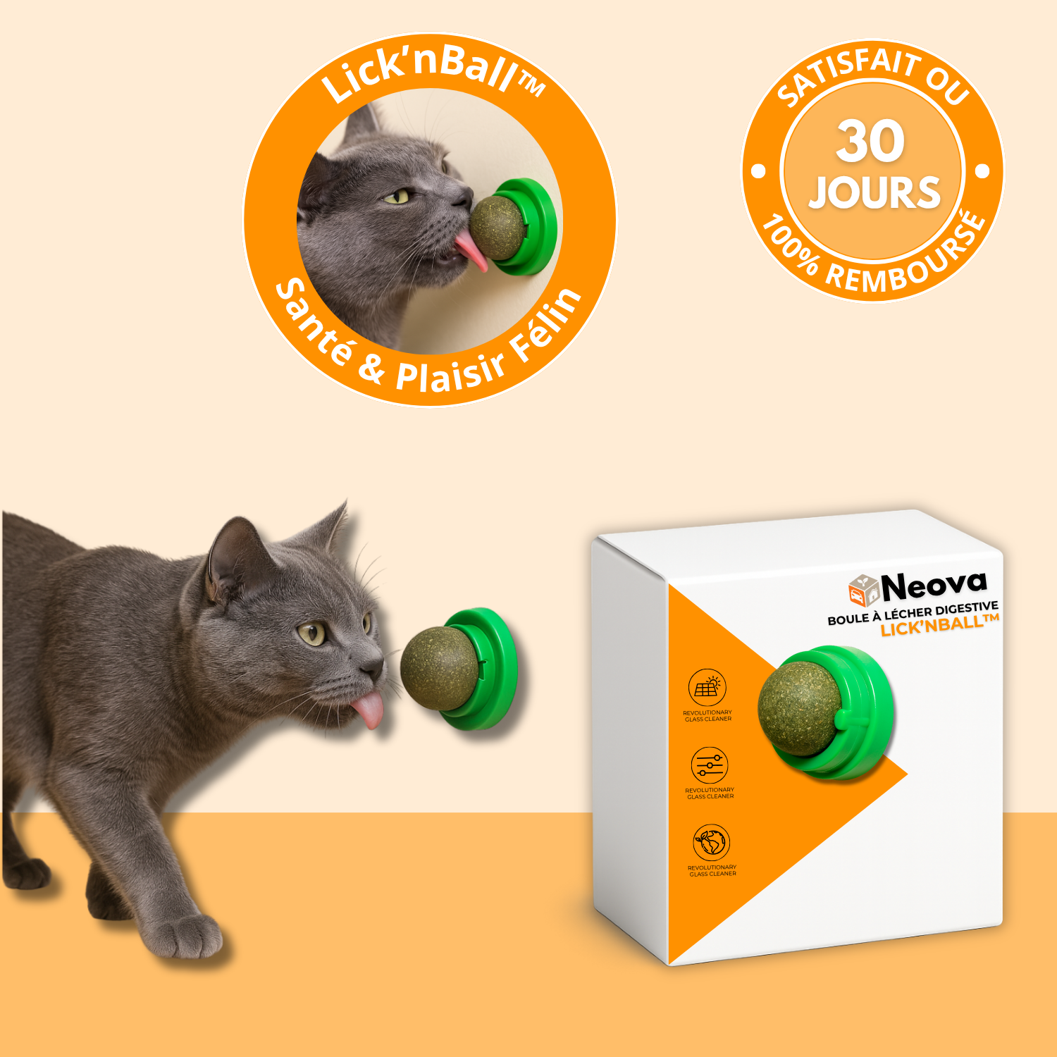 Lick’nBall – Boule Murale Herbe à Chat