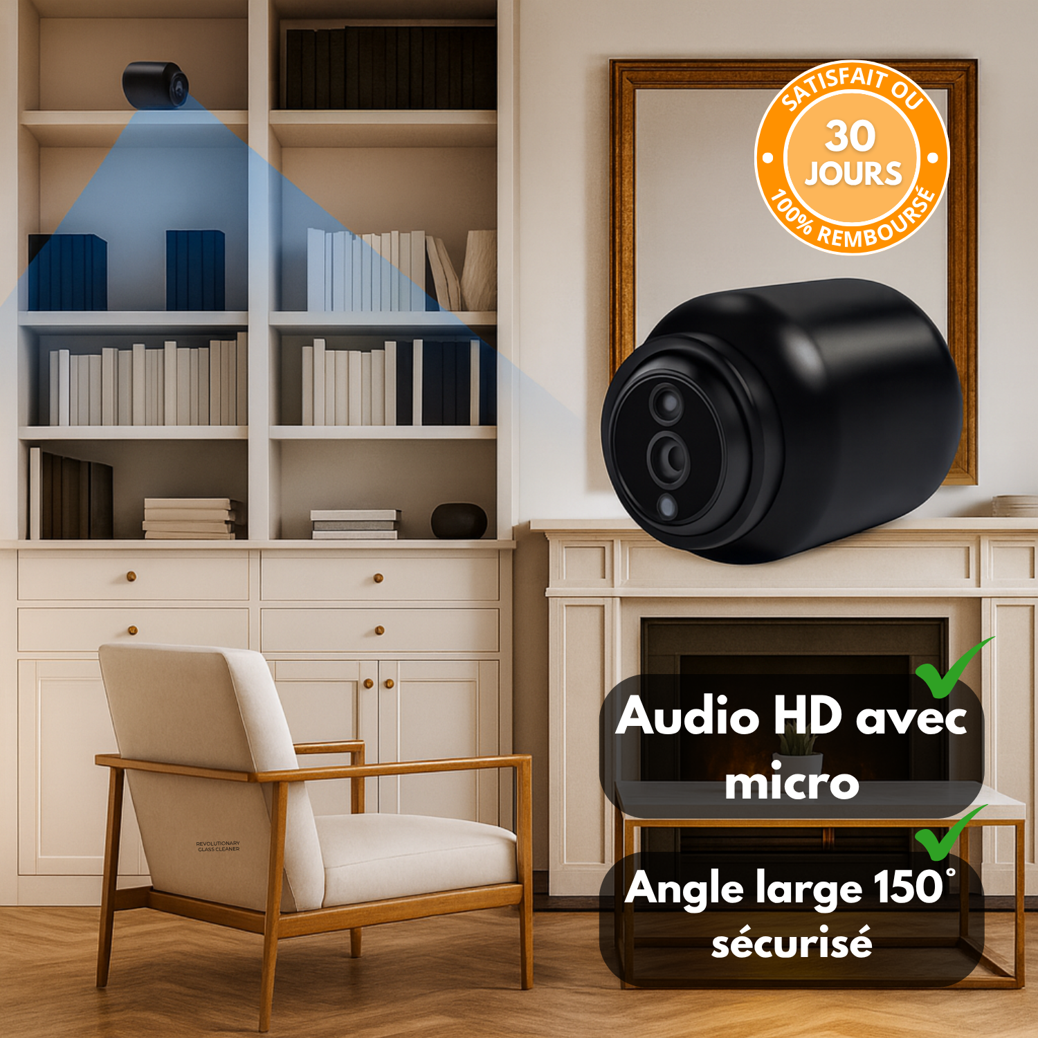 MicroSpy™ – Caméra 4K Ultra-Discrète