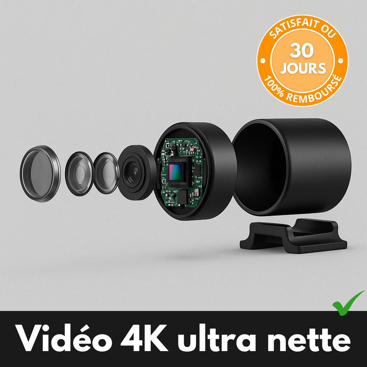 MicroSpy™ – Caméra 4K Ultra-Discrète