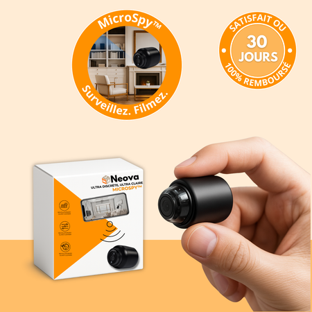 MicroSpy™ – Caméra 4K Ultra-Discrète