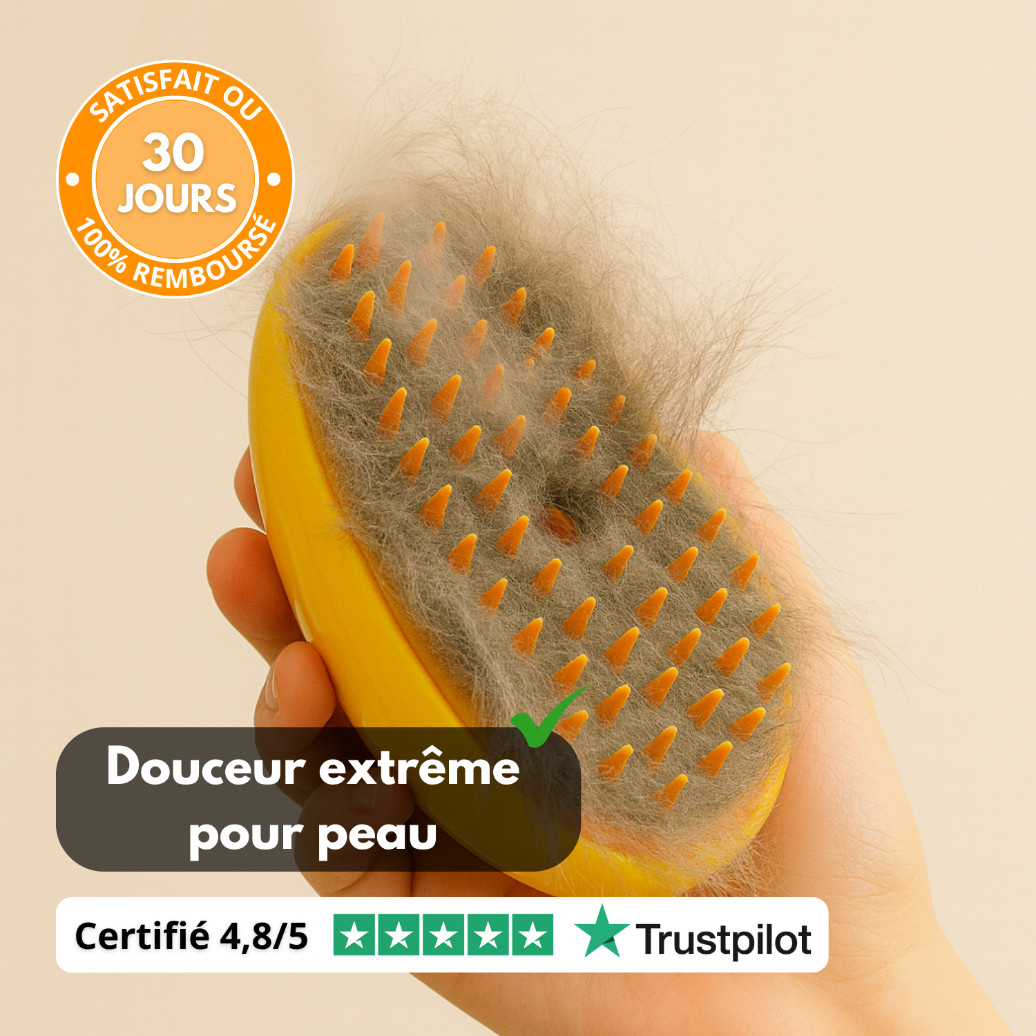 PetSpaBrush™ – Brosse Massage & Pulvérisation 3-en-1