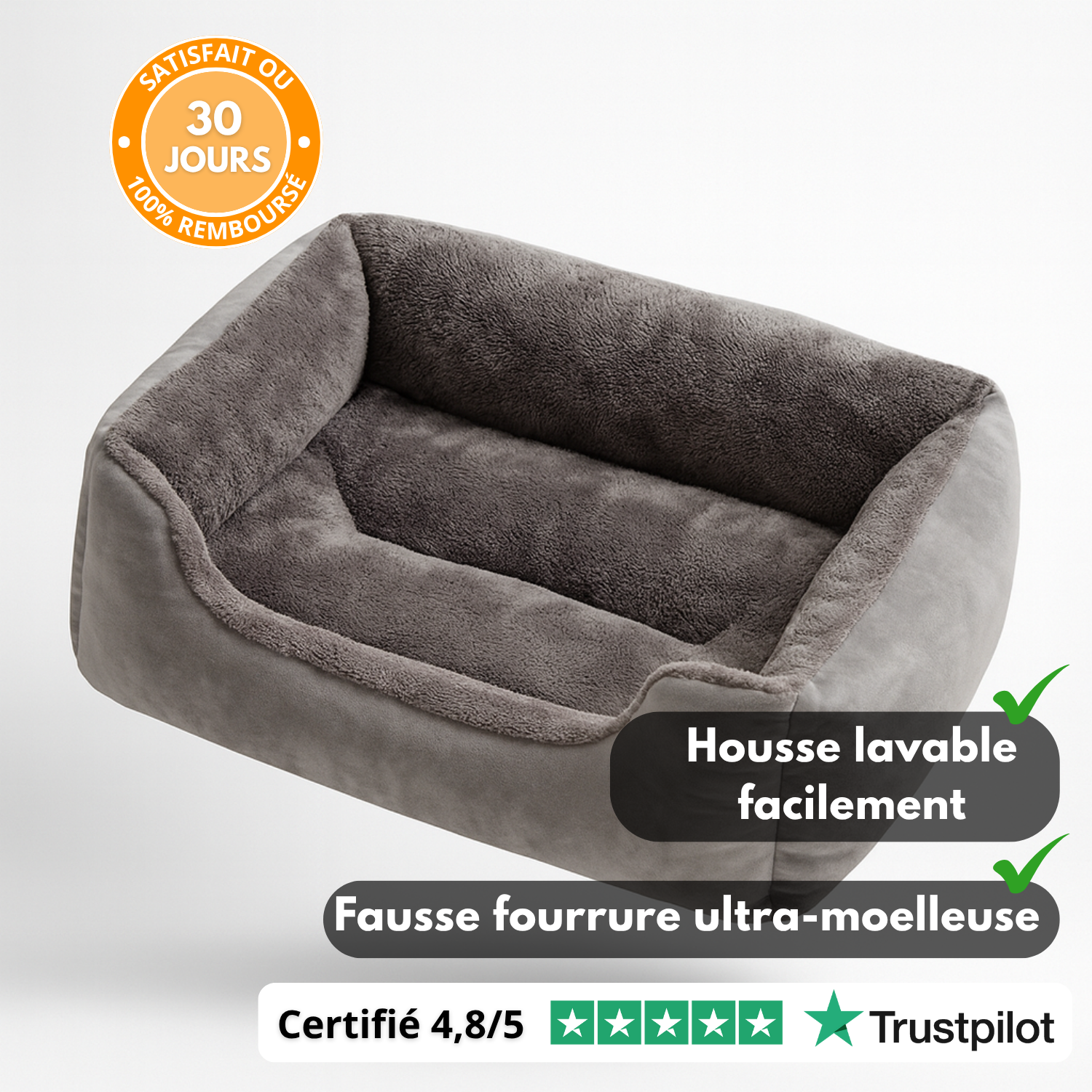 SnugNest™ – Panier Douillet Premium pour Animaux