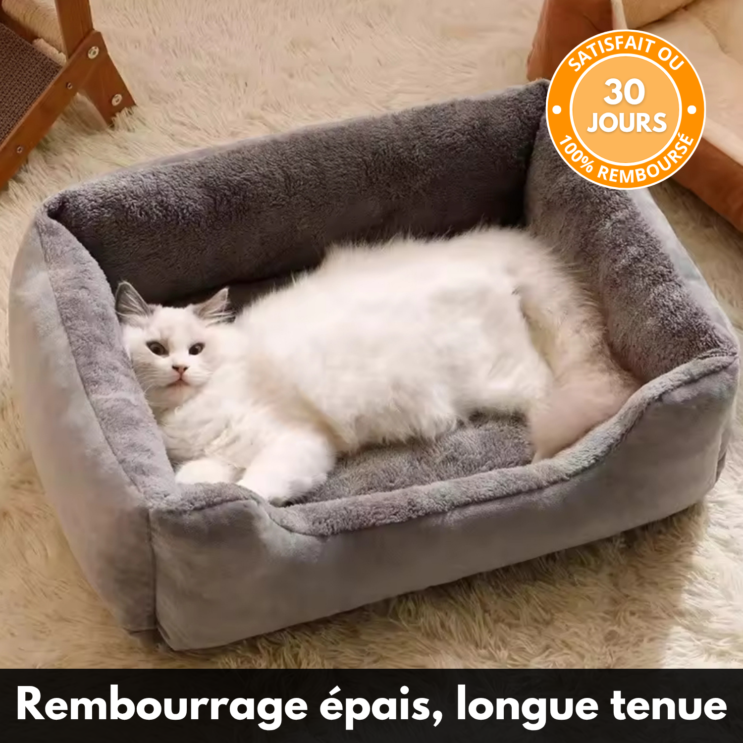 SnugNest™ – Panier Douillet Premium pour Animaux