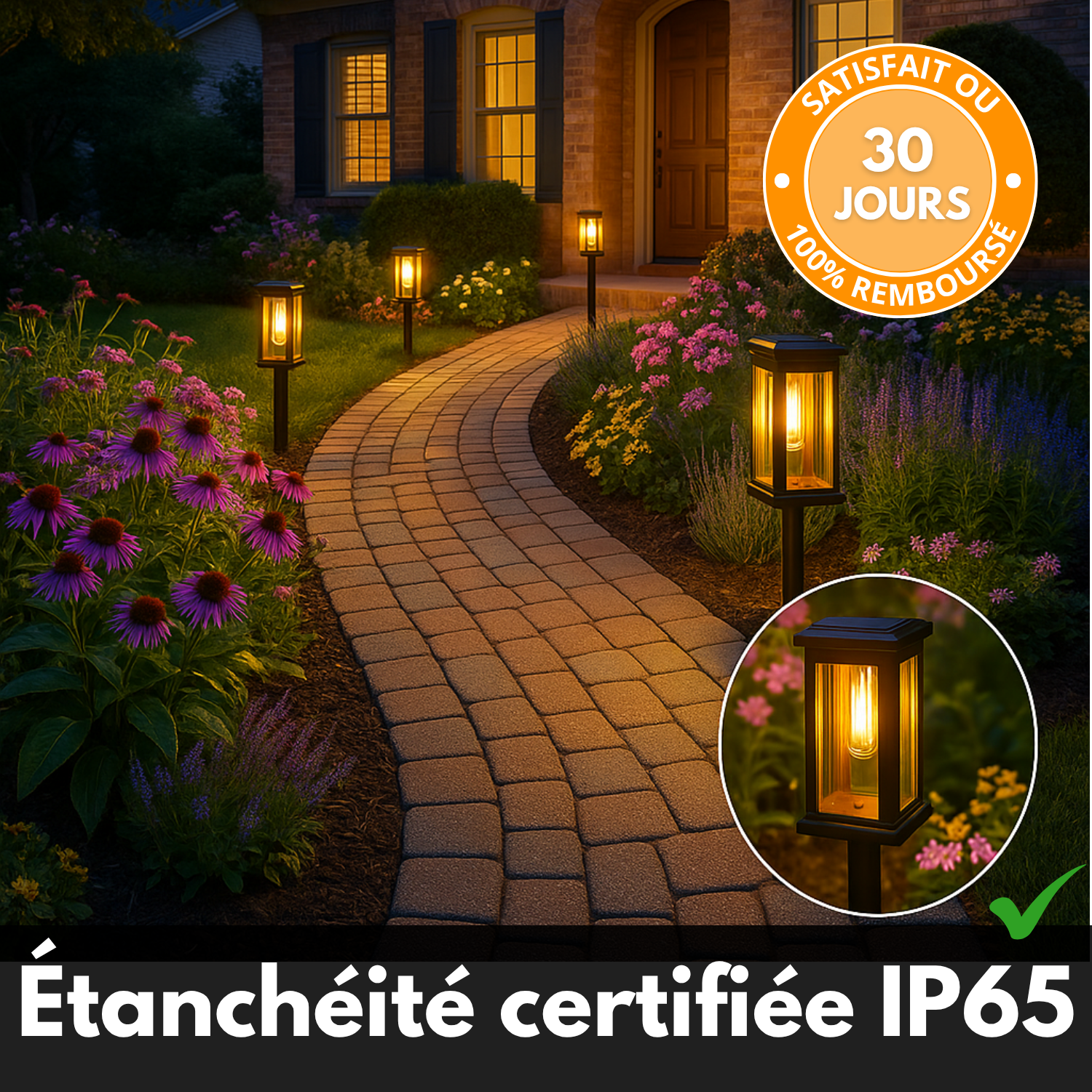 SolarLux™ – Bornes Solaires Élégance Jardin