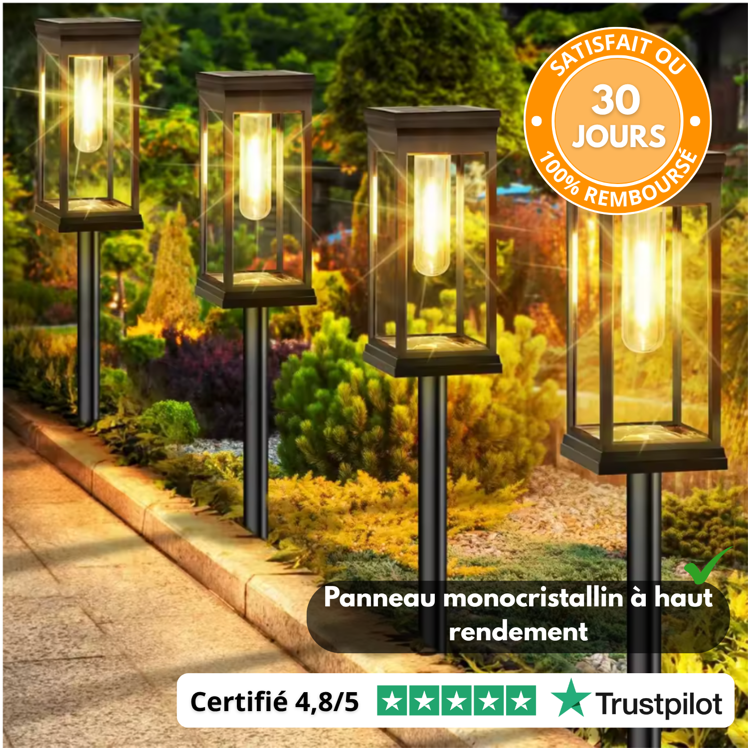 SolarLux™ – Bornes Solaires Élégance Jardin