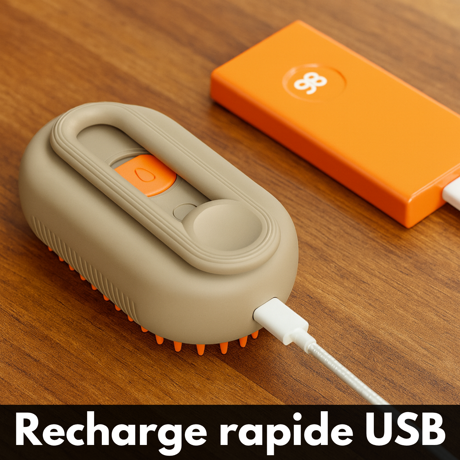 SteamBrush – Brosse Vapeur Rechargeable pour Animaux