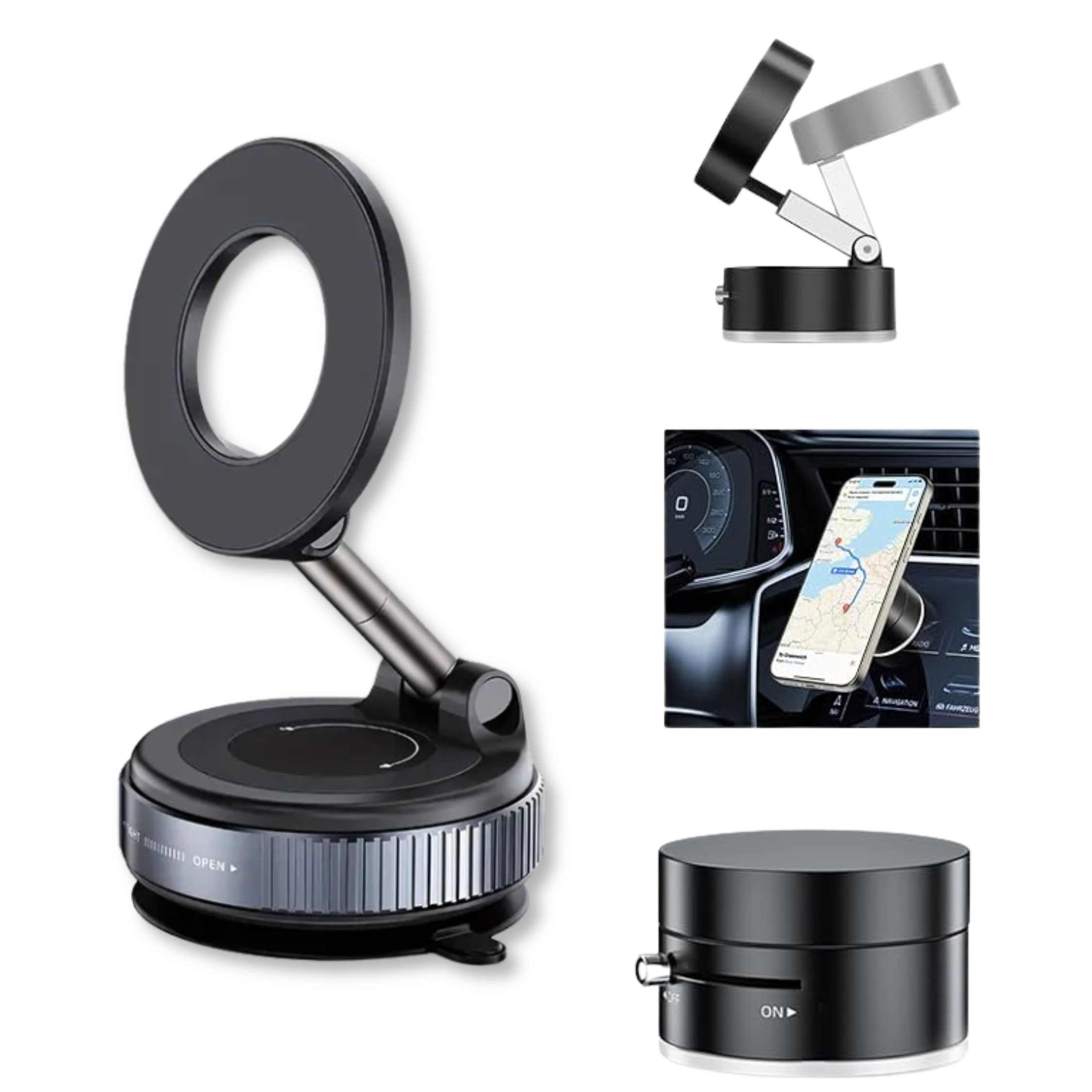 Support téléphone magnétique pour voiture