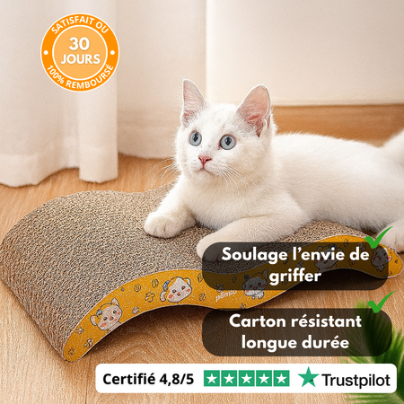 WaveScratch™ – Griffoir Ondulé Relaxant pour Chats