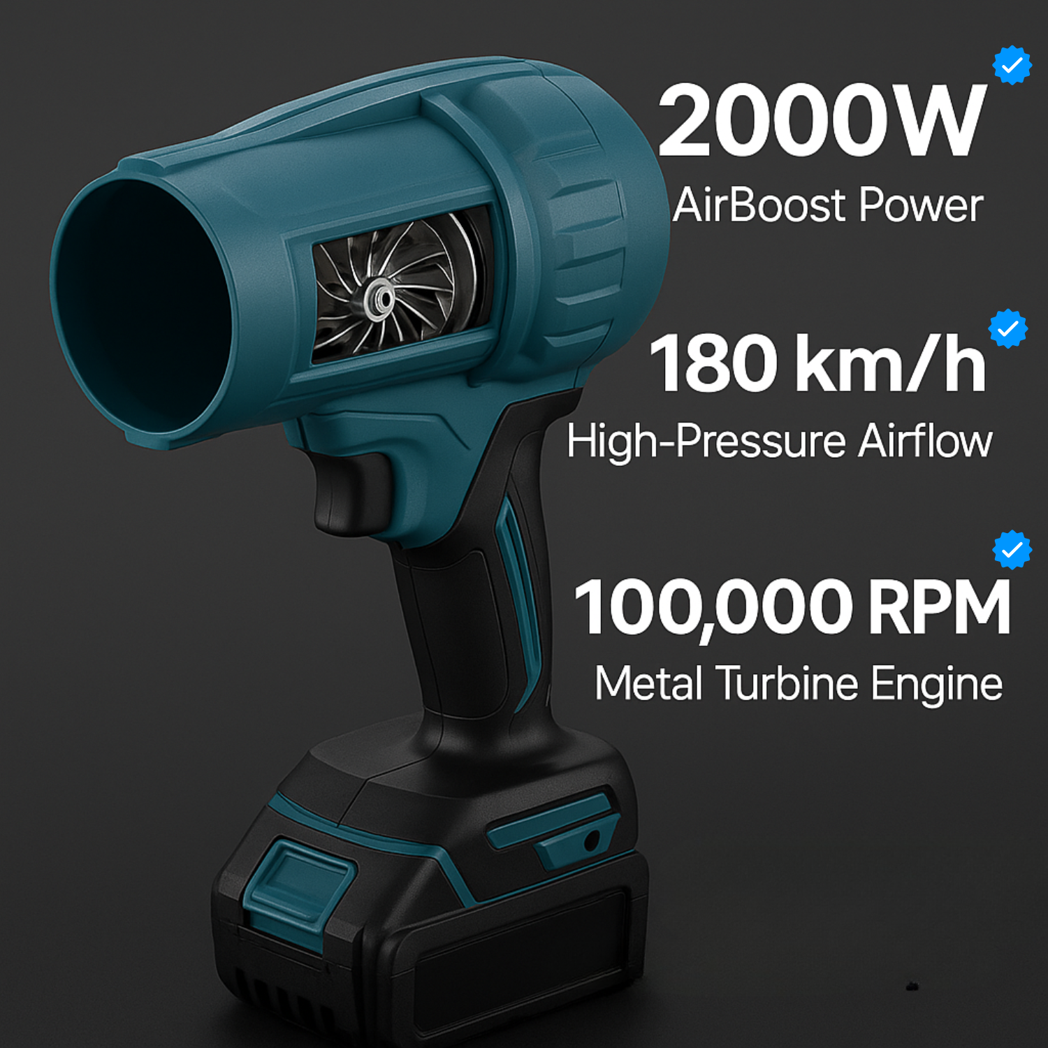 Souffleur Sans Fil Puissant V90 PRO – Compact, Léger et Ultra Performant